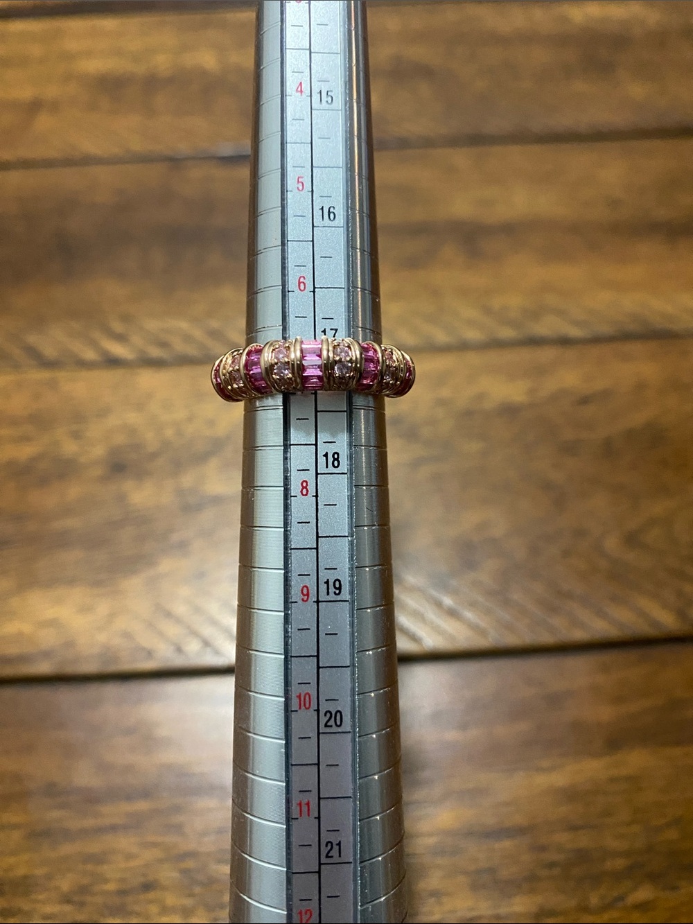Bomb Party OG Originals Ring - Lab Created Rose Corundum - Rose Gold Plating - 7